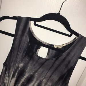 Rolla Coaster - tie dye sun dress with key hole
